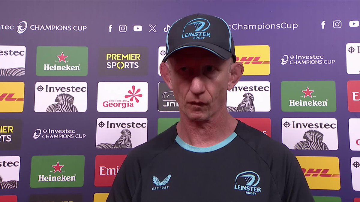 ๐ต Leinster Rugby head coach Leo Cullen gives his verdict on defeat to Bordeaux in the #InvestecChampionsCup final "You wouldn't have it any other way that you're at this point battling it out" ๐ฃ๏ธ
