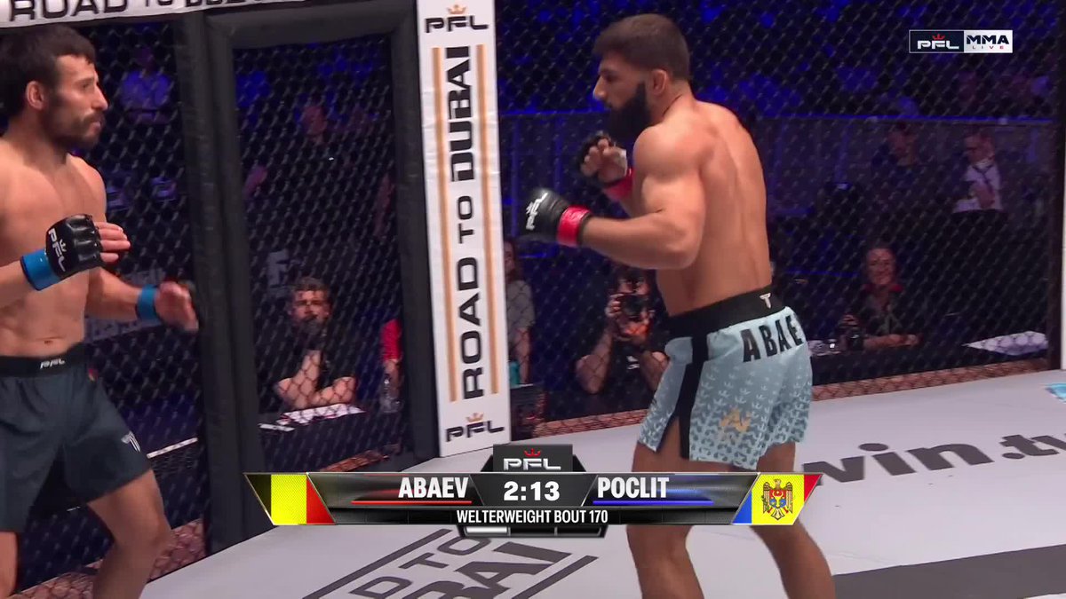 DON'T BLINK 😱 KHAMZAT ABAEV GETS THE JOB DONE IN THE FIRST ROUND 🔥 #PFLBrussels | Prelims LIVE NOW | Main Card 3PM ET on the ESPN App