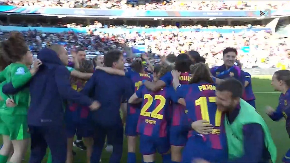 👑 𝗖𝗔𝗠𝗣𝗜𝗢𝗡𝗘𝗦 𝗗'𝗘𝗨𝗥𝗢𝗣𝗔 👑 🏆 El Barça suma la quarta Champions League a Oslo després de derrotar l’Olympique de Lió (4-0) 📺 Tota la celebració, per TV3 i 3Cat: ▶️