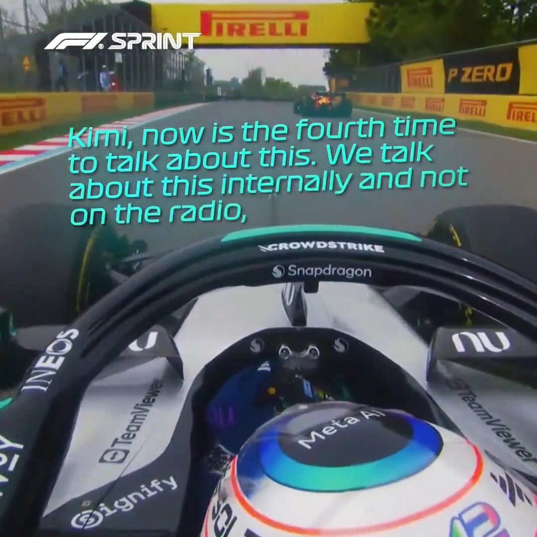 Plenty to debrief for Kimi and Mercedes! ๐ฃ๏ธ๐ #F1Sprint #CanadianGP