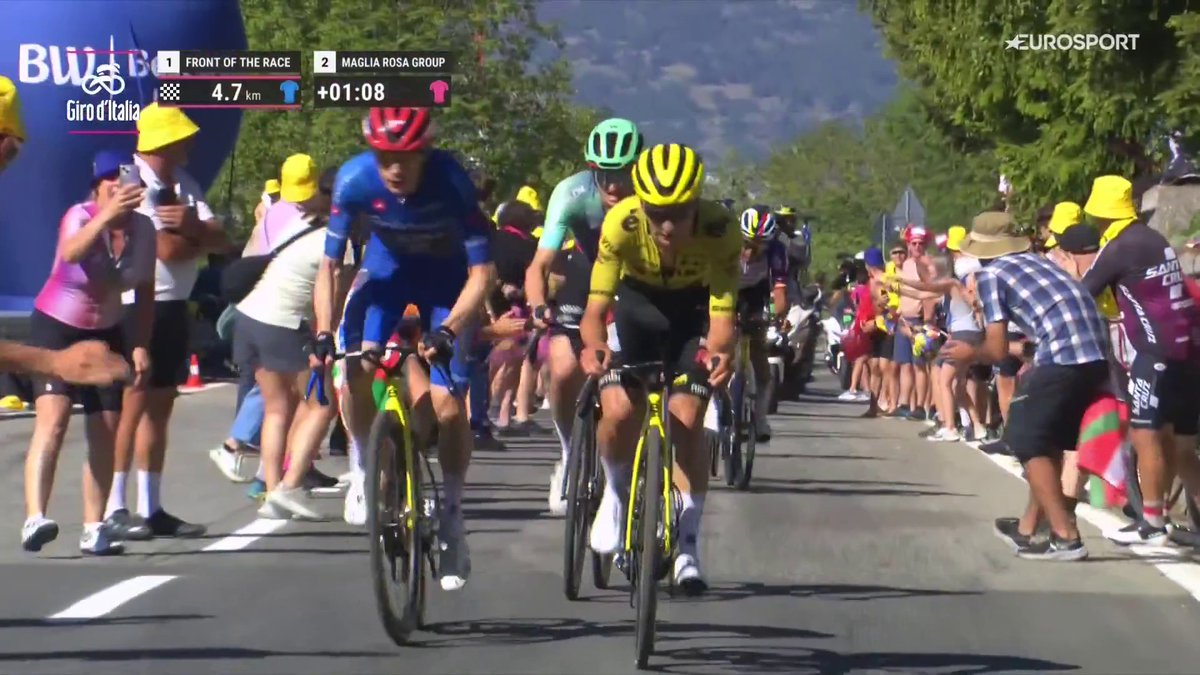 🇮🇹 #Giro, Stage 14 ⛰️🏁 PILA (last 4.855 km, 7.83 %, 380 m) Jonas Vingegaard (🏆) > 12:13 (💥 = last 11:41) > 23.84 Kph > VAM 1866 m/h > 7.03 W/kg (est.) (est.) = "60 kg standard", "4 % drafting (0:32/12:13)"