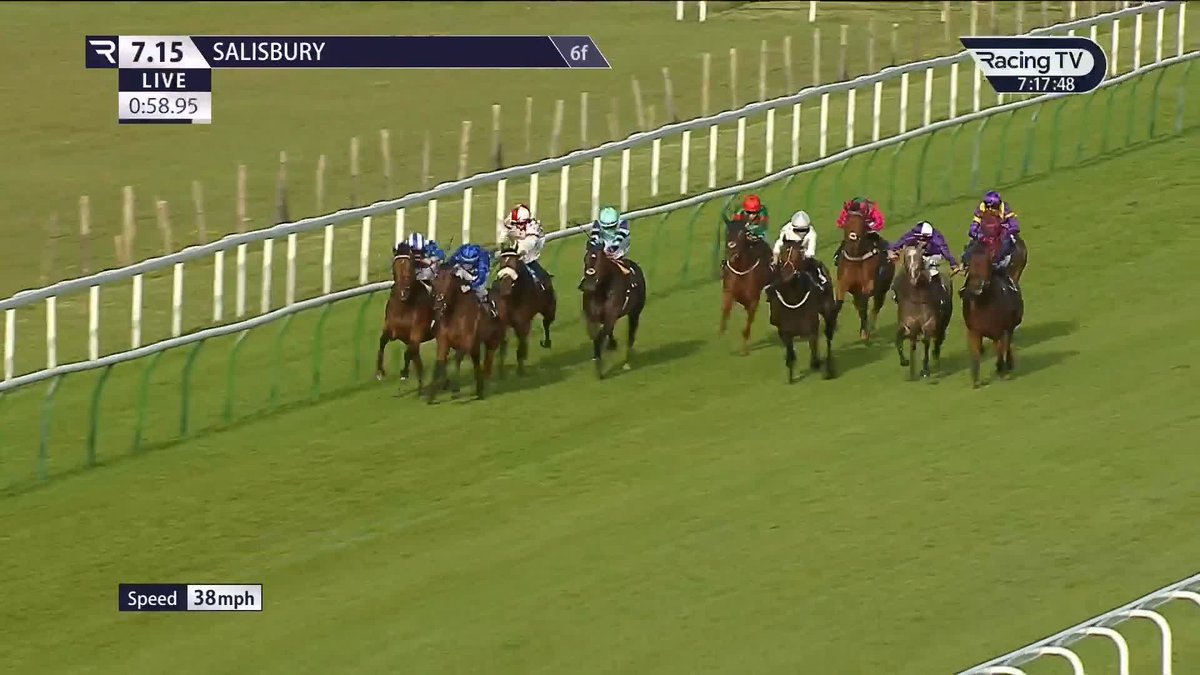 🤩 Almeraq makes a successful return in the Listed feature, the British Stallion Studs EBF Cathedral Stakes, for William Haggas and Harry Davies 🔵⚪️