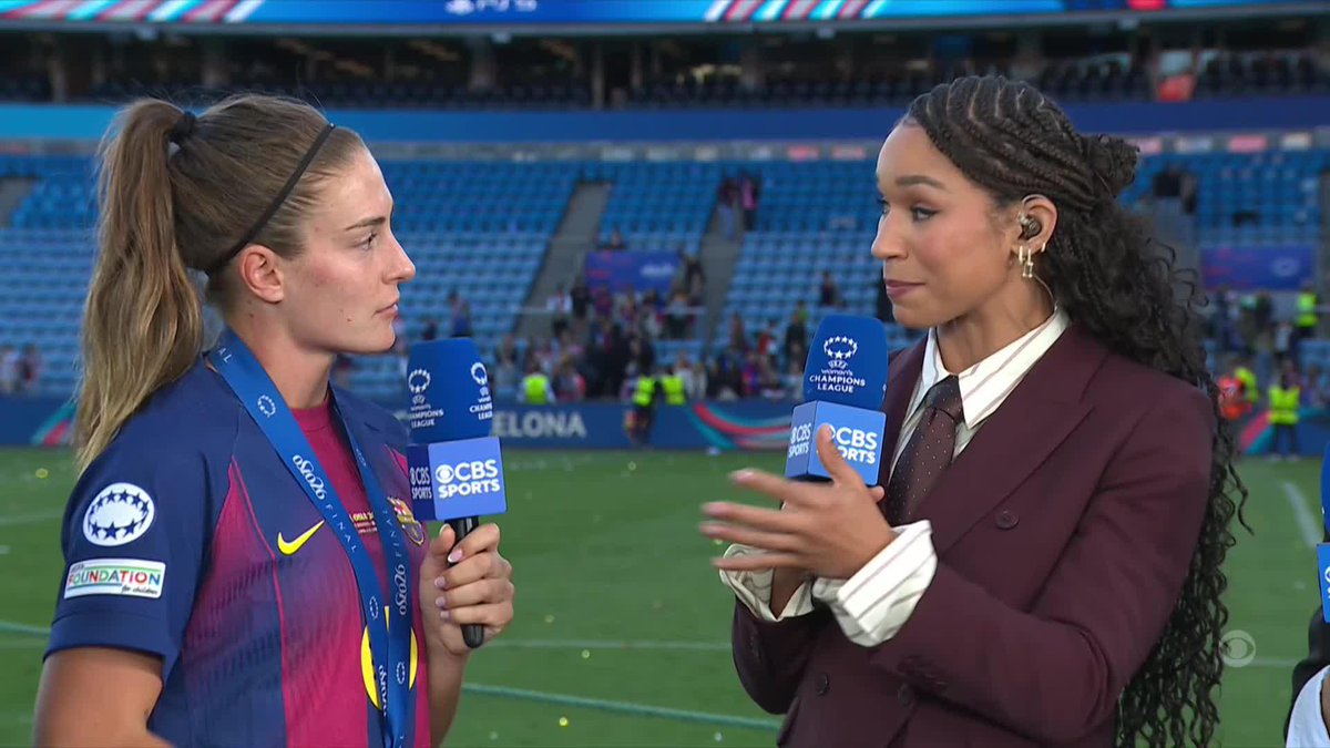 “Don’t change anything… The responsibility of experienced players are going to protect you, but they are so good maybe they didn’t need protection.” 😅 Alexia Putellas on the advice she shared with Barcelona’s younger players ❤️💙