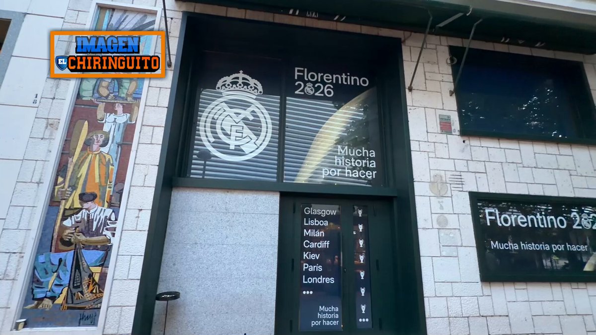 ‼️ ¡Estas son las sedes electorales de Florentino Pérez y Enrique Riquelme! 👉 Ambas se encuentran en la calle de Rafael Salgado, al lado del Santiago Bernabéu. 📹 Kike Ortiz