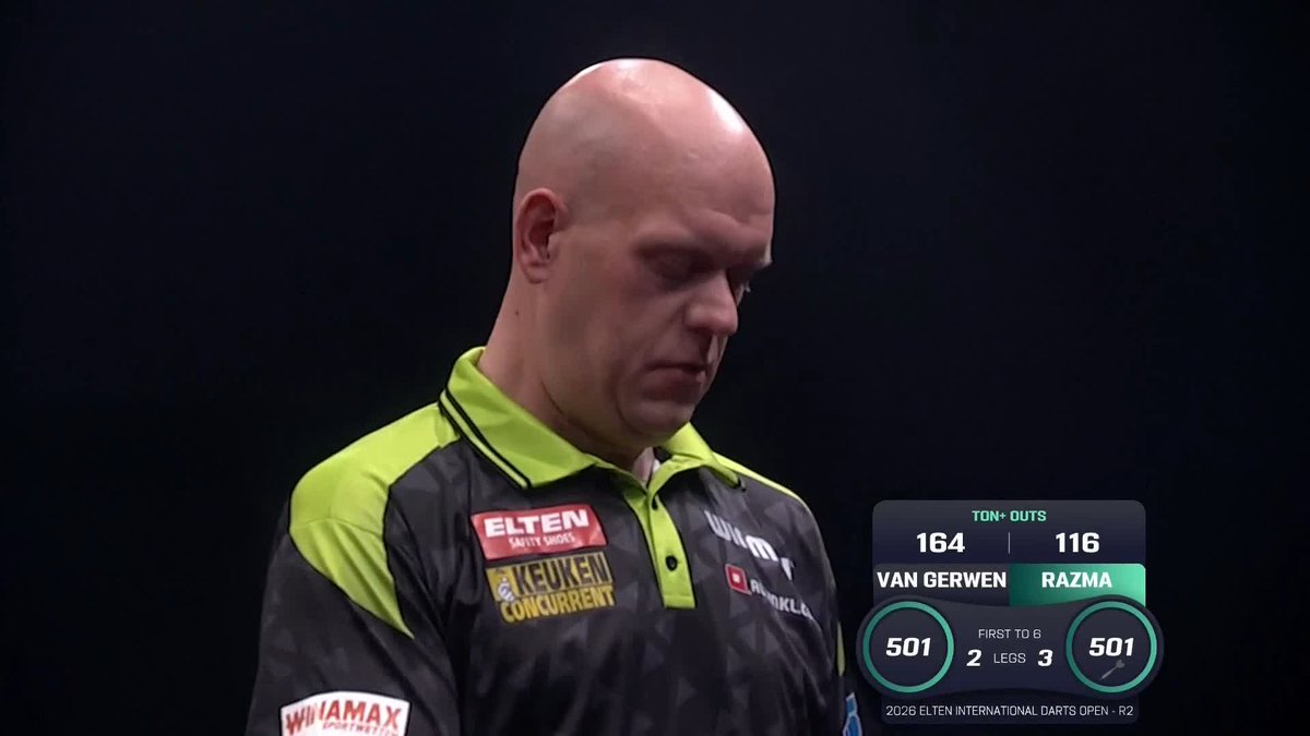 164 FOR MVG! After losing the first three legs of the contest, things might just be starting to click for Michael van Gerwen... 📺 #ET7