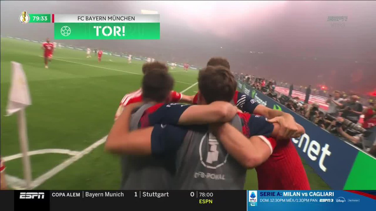 🔝 ¡GOLAZO, GOLAZO, GOLAZO! 🔝 Harry Kane es TODO lo que está bien como delantero 🔥🔥 Le está dando el título de la POKAL al Bayern por Disney +