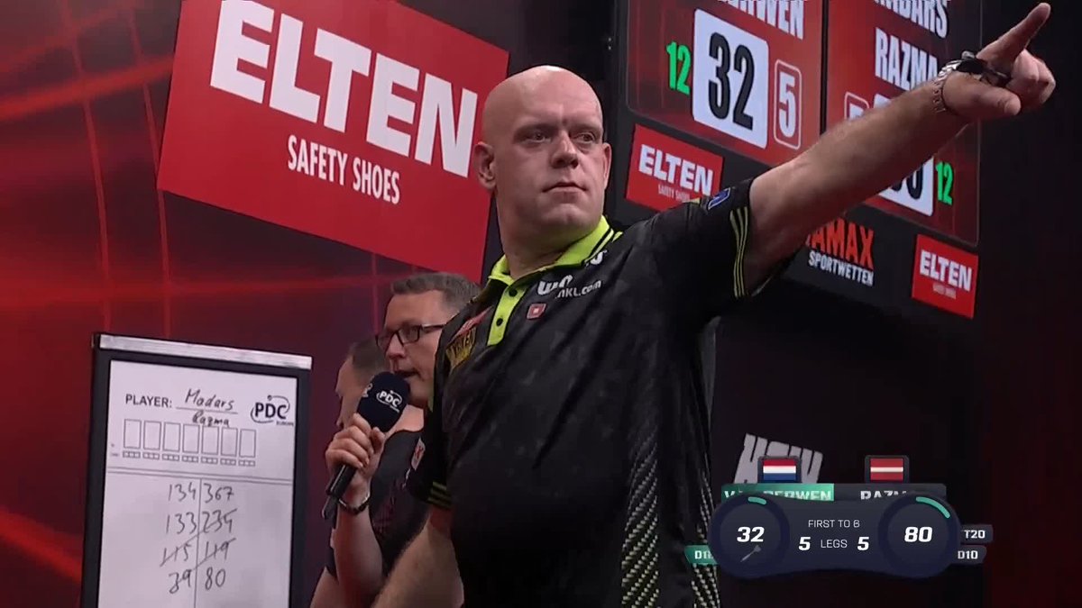 "HE'S LET HIM GET AWAY WITH IT!" Madars Razma squanders his chances to beat Michael van Gerwen, with the Dutchman eventually fighting his way back to win in a last-leg decider! 📺 #ET7