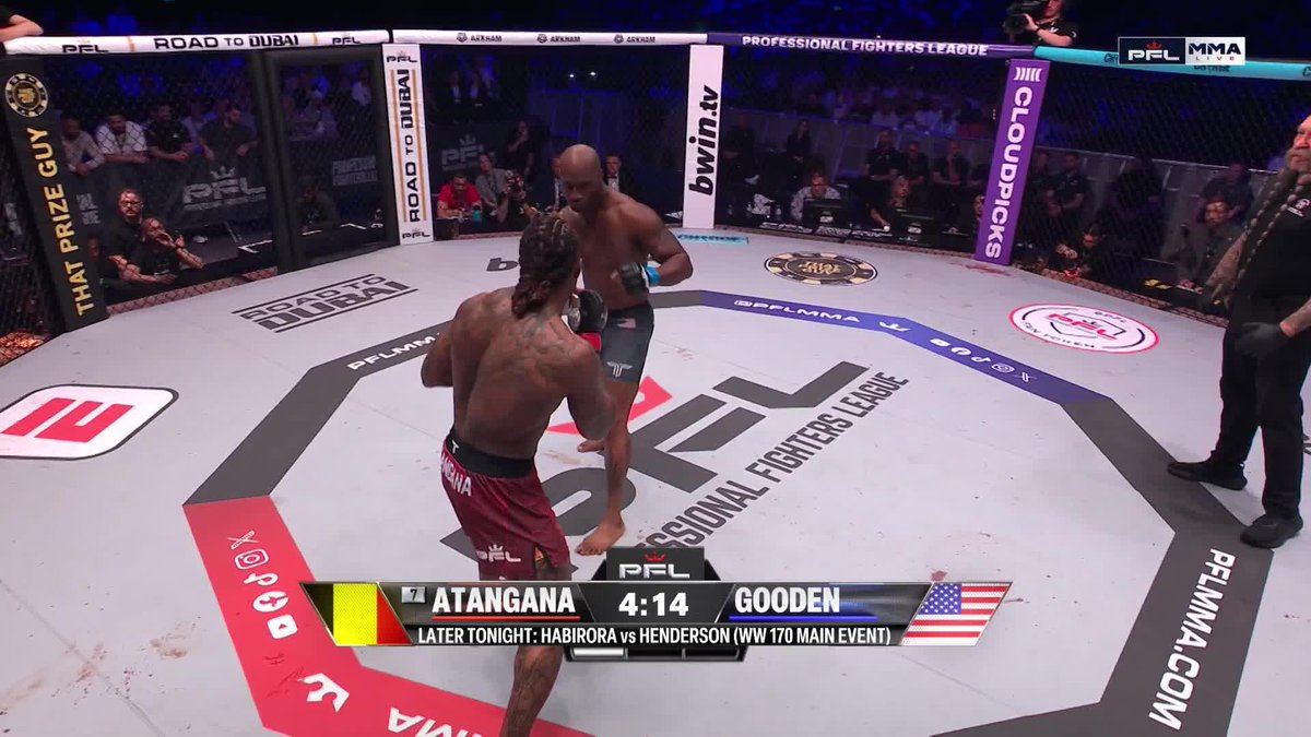 QUICK WORK FOR BORIS ATANGANA 💥 BRUSSELS IS GOING CRAZY 😱 #PFLBrussels | Main Card LIVE NOW | ESPN App