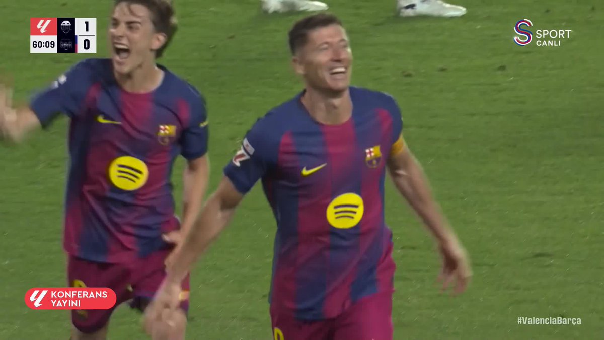 Sana son sözüm gülüm, elveda… Lewy, Barça’ya golle veda etti.