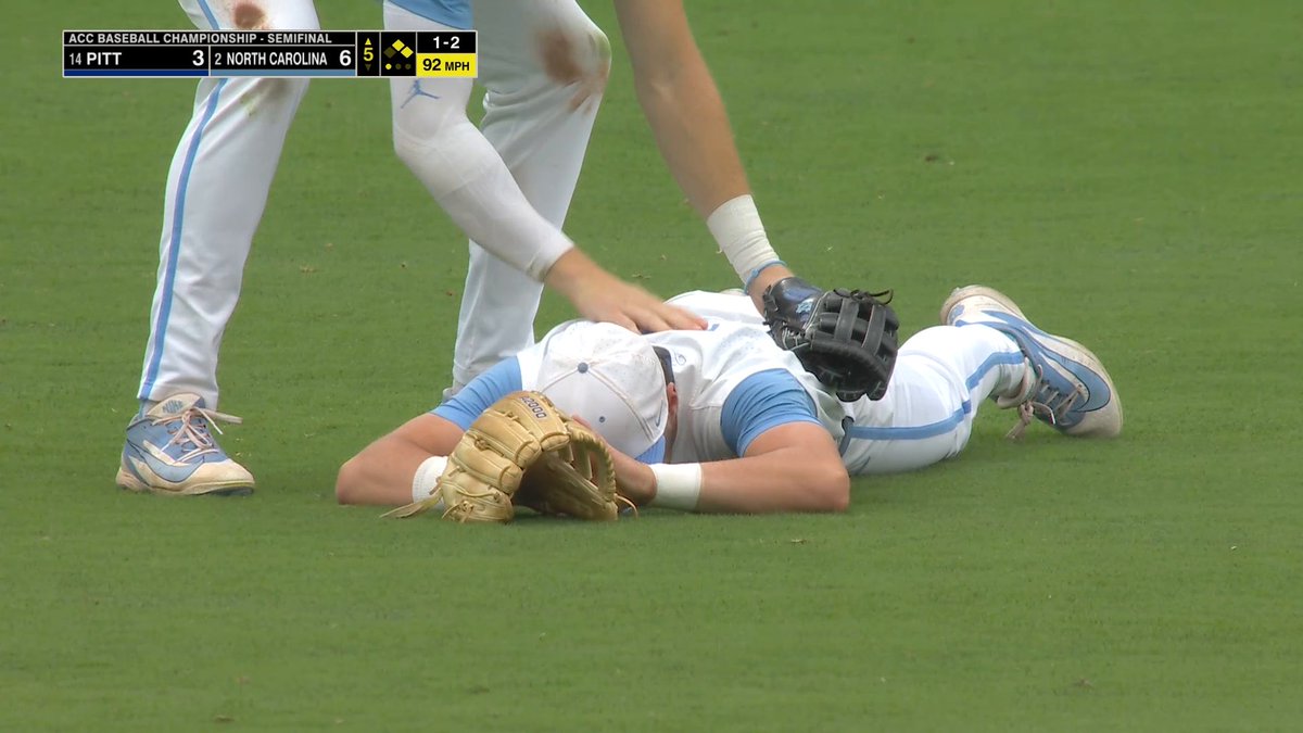 LAID OUT FOR THIS CATCH 😱 Carolina Baseball