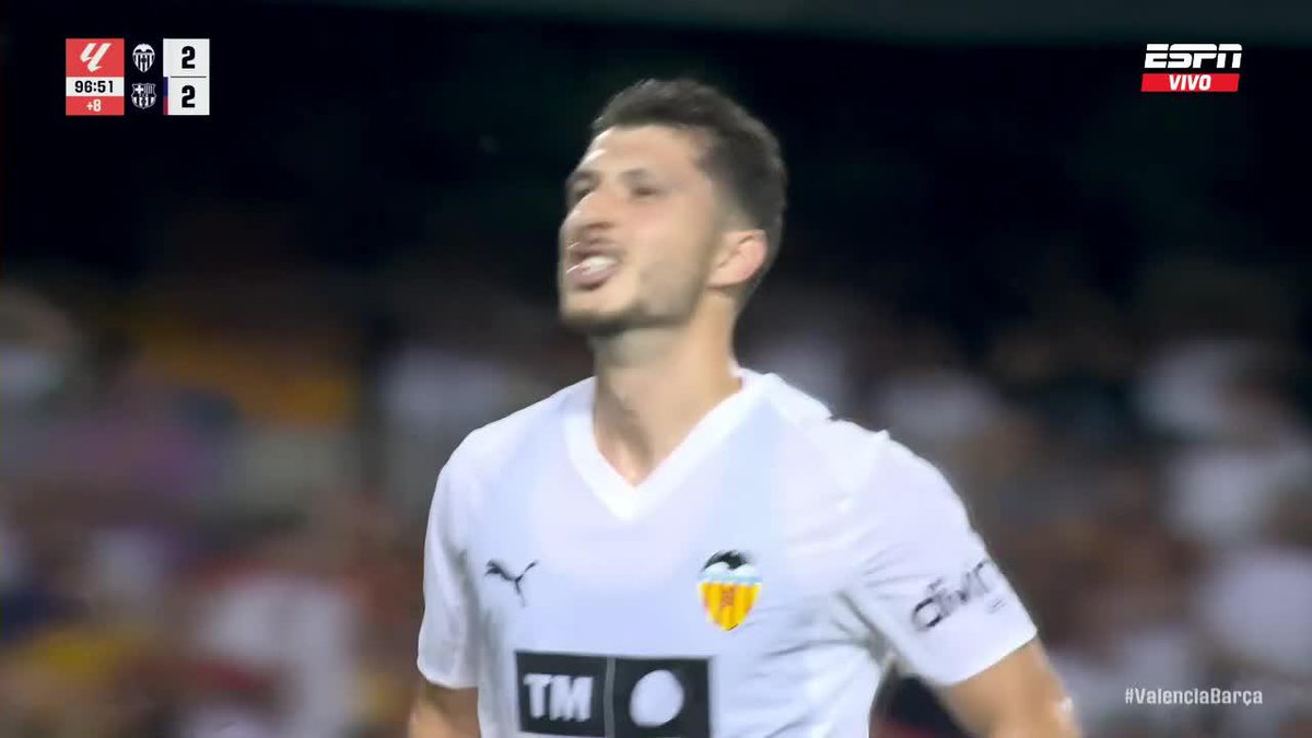⚽️🇦🇷 EL GOL DE GUIDO RODRÍGUEZ ANTE BARCELONA PARA SELLAR LA VICTORIA DE VALENCIA.