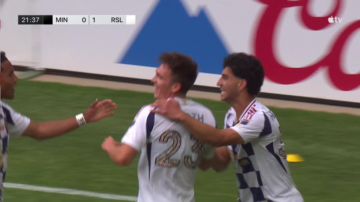 Zavier Gozo sets up Zach Booth for his first Salt Lake goal! 👊 📺 Apple TV: