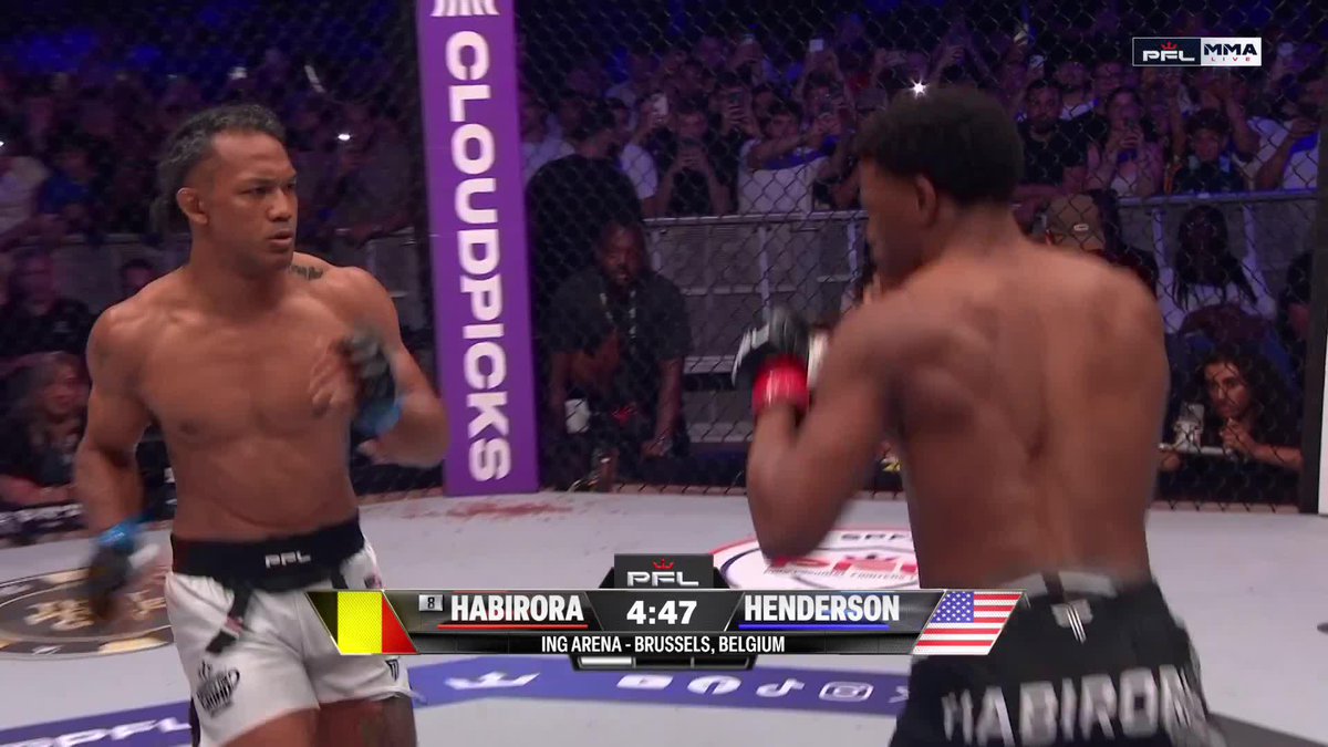 THE BELGIAN BOMBER 💣 21 seconds was all it took for Patrick Habirora to improve to 9-0! 💪 #PFLBrussels | Main Card LIVE NOW | ESPN App