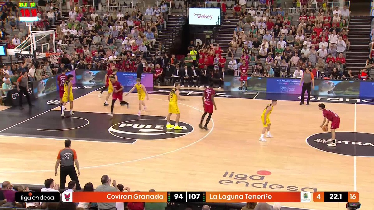 Álvaro Fernández despide a lo grande la temporada en casa con este canastón. ¡Qué talento tiene y cómo ha hecho disfrutar a la afición! 💥 📺 DAZN España | #LigaEndesa | Coviran Granada