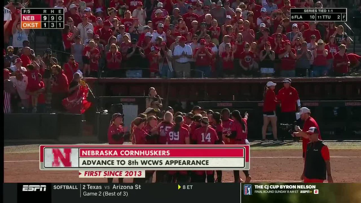 WCWS bound 🤩 Nebraska Softball