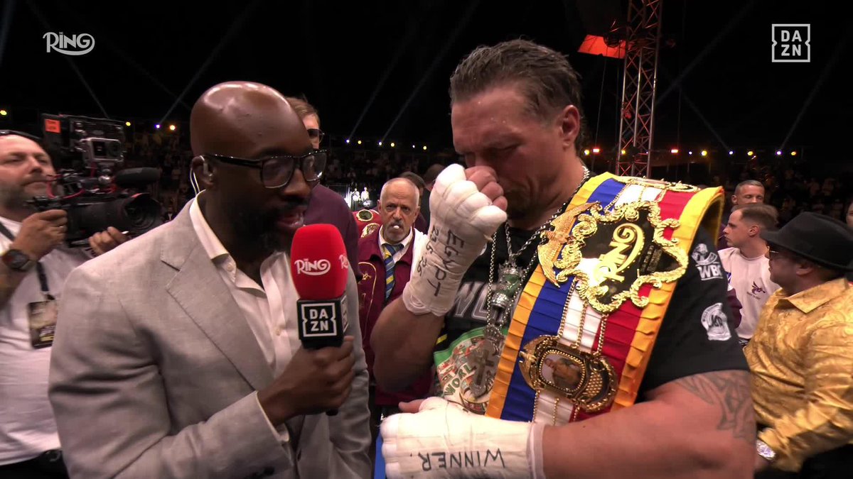 Usyk post fight interview 👀 🎟️ Buy USYK vs RICO HERE --> #UsykRico | Live now on DAZN | @RingMagazine