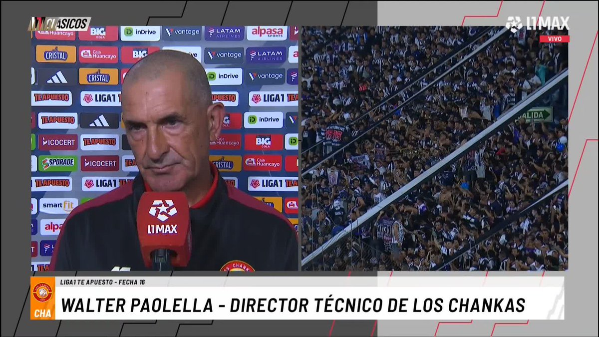 #LAPREVIA | 🎙️Walter Paolella sobre la falta de entradas para la hinchada visitante: "QUE HAGAN LOS ESTADIOS MÁS GRANDES". #LosChankas 📺 Conoce cómo ver L1MAX en vivo 👉 #L1MAX #Liga1 #TorneoApertura2026