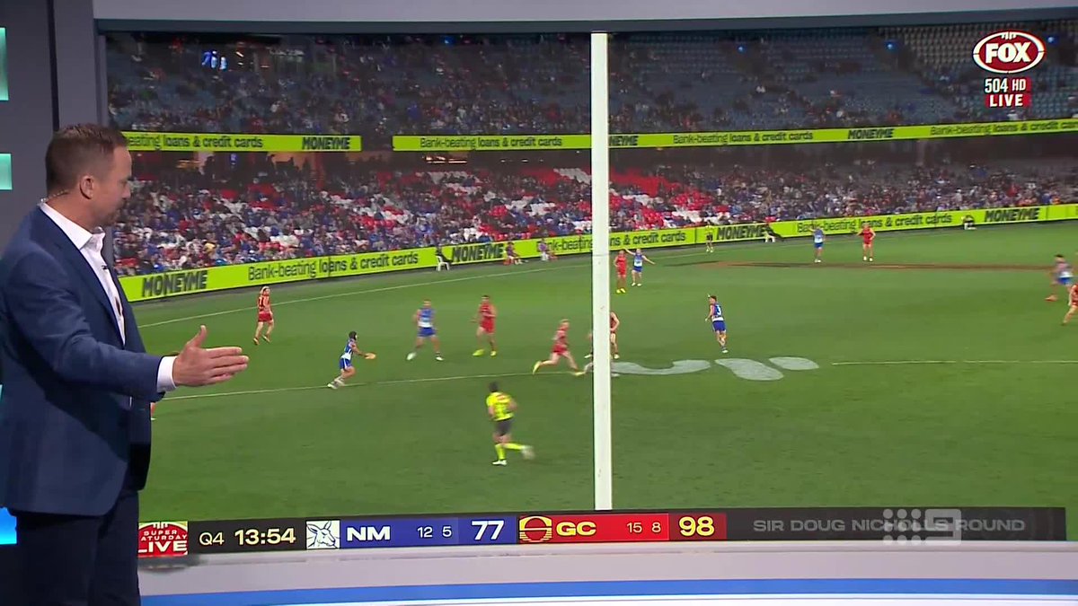 "This is the most amazing kick in football right now." Browny shows how the 'brave' Roos overcame a 43-point deficit for a stunning, coming of age win 🔵⚪ #9AFLSFS | Watch on 9 & 9Now 🖥️