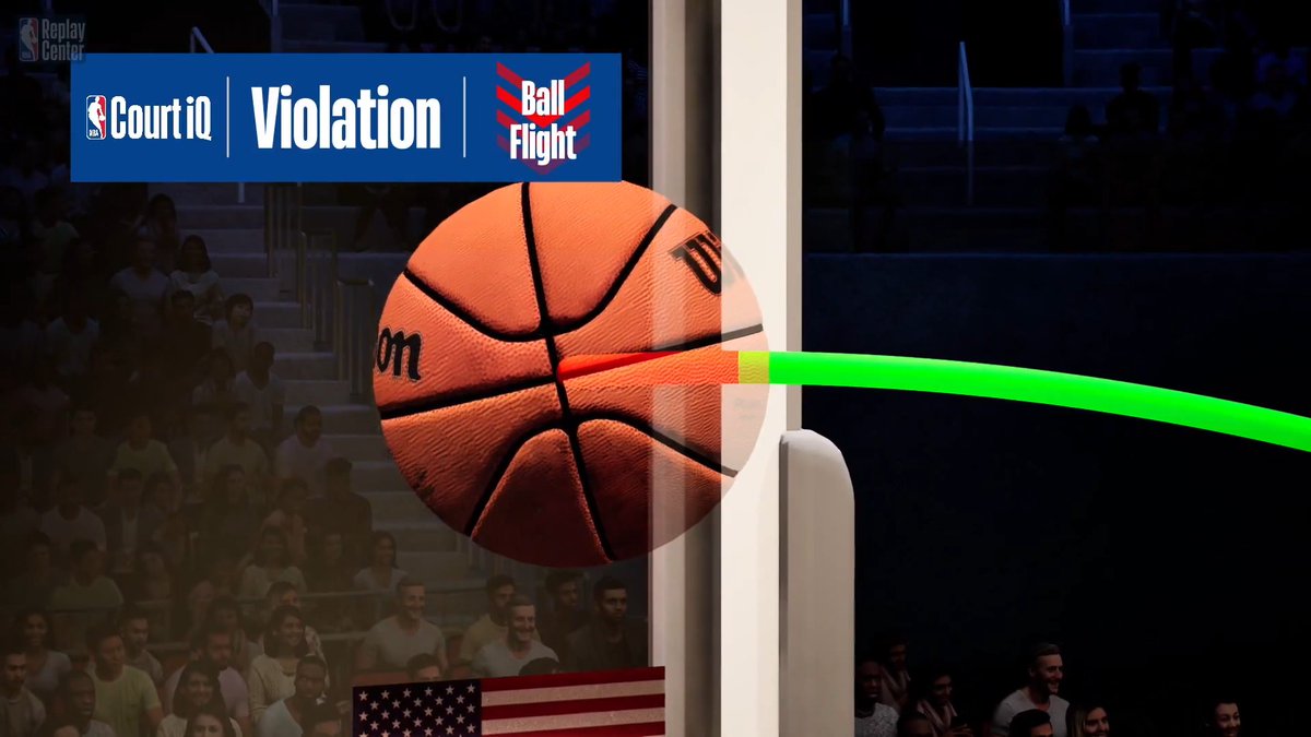 During Q1 of tonight's #NYKatCLE game, Replay Center officials utilized NBA Court iQ to confirm the initial ruling of defensive goaltending by NYK as contact occurred when the ball was on its downward flight to the basket (unsuccessful Coach's Challenge by NYK).
