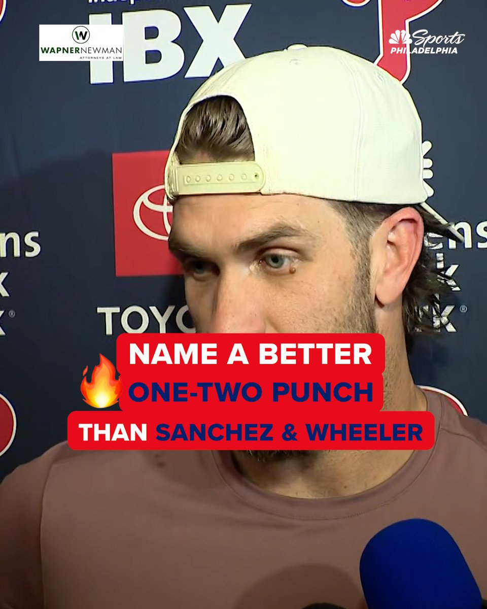 "I really don't know if there's a better one-two punch in the game right now." The Phillies are feeding off each other. | Wapner Newman