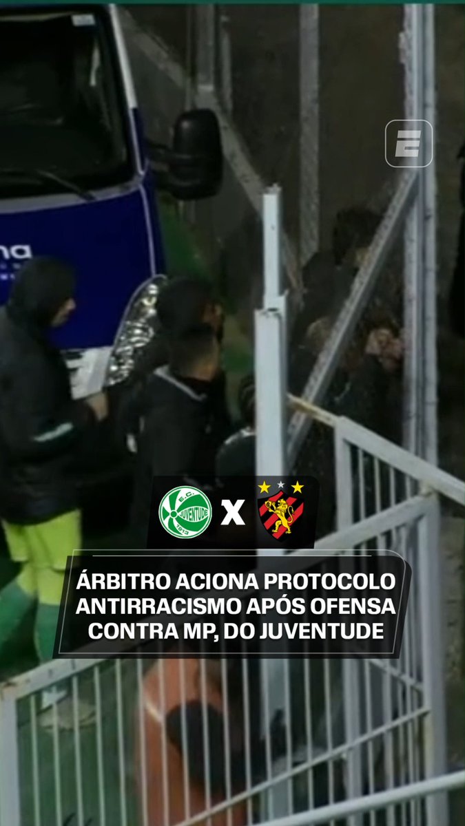 Protocolo antirracismo é acionado em Juventude x Sport após MP, do time jaconero, denunciar a situação. O jogador discutiu com torcedores do próprio time e, logo após, contou o ocorrido ao árbitro. 👉 Assista aos jogos da SÉRIE B pela ESPN no Plano Premium do #DisneyPlus! #SérieBnaESPN #SérieB #Juventude #Sport