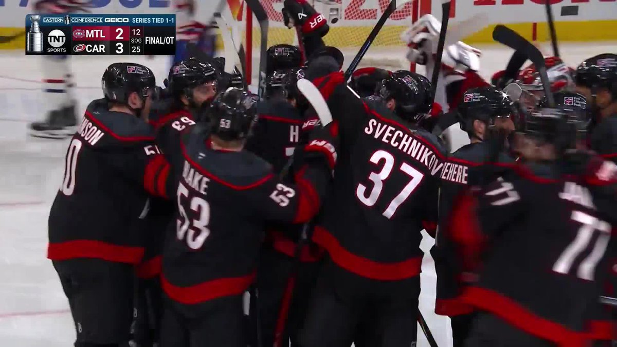 EHLERS CALLS GAME 🚨 HE POTS 2 GOALS TO HELP THE CANES WIN GAME 2!!!! 🔥🔥🔥