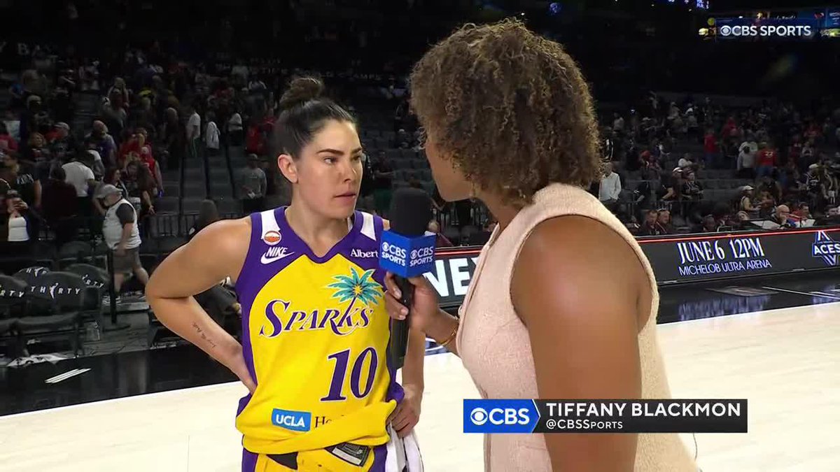 "I'm just really proud of the resilience... When you get punched you gotta respond... I thought we did that." -- Los Angeles Sparks star Kelsey Plum w/ Tiffany Blackmon after dropping 38 points in a win vs. Las Vegas