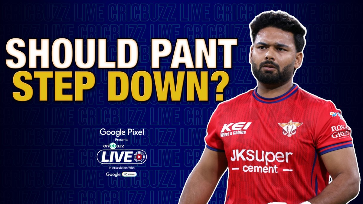 Should Rishabh Pant step down as #LSG's captain❓ Don't miss this from Harsha Bhogle, Michael Vaughan & Gaurav Kapur🤯 #LSGvPBKS #IPL2026 Google India