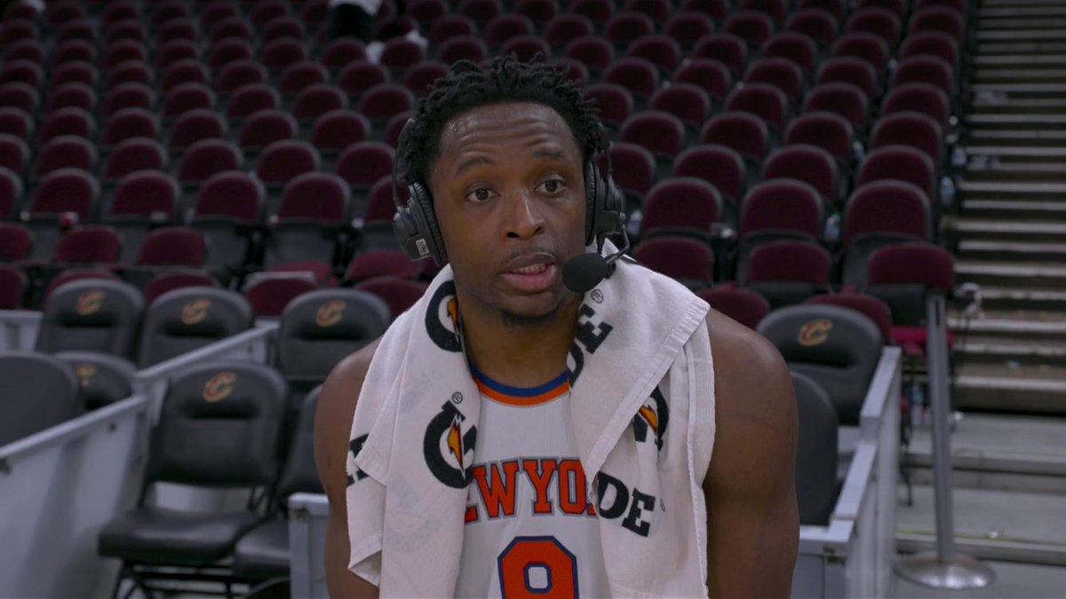 OG Anunoby joins Inside the NBA to detail how New York silenced the Cleveland crowd 🗣️ He even taught Charles how to pronounce his name 😂