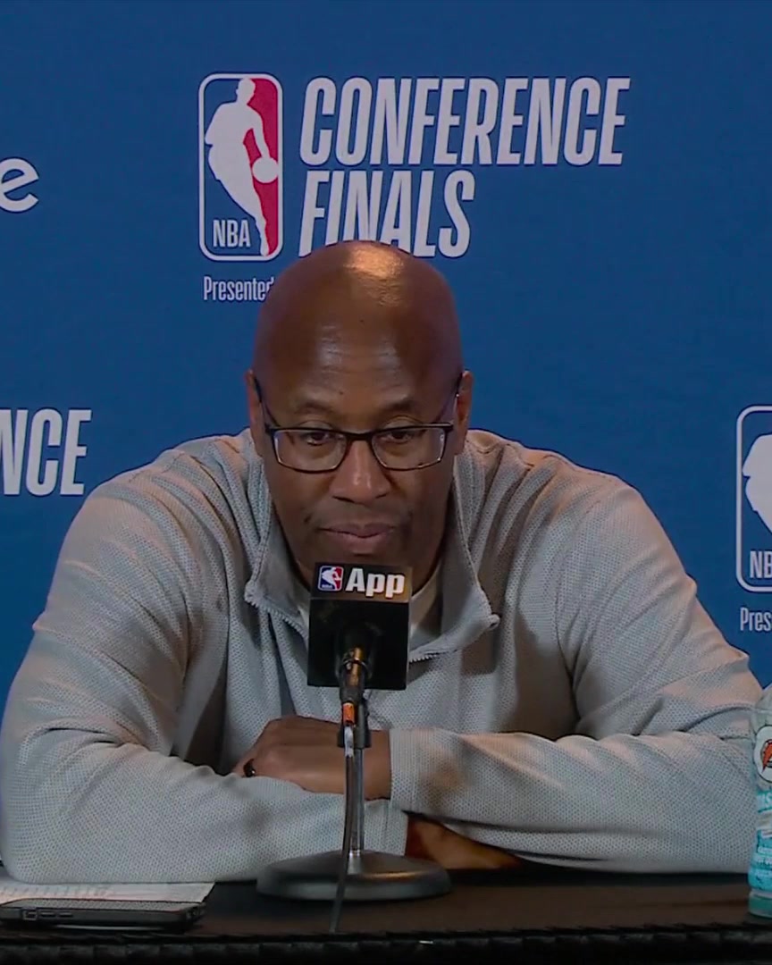 Mike Brown was asked if he feels like the Knicks' path through the playoffs so far has been a little bit on the easier side: "No. Not at all. This is hard. We're playing good teams."