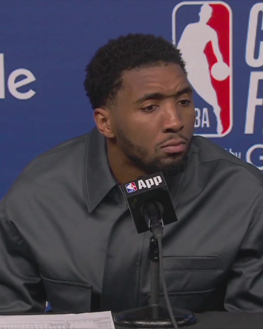 Donovan Mitchell is asked about the Cavaliers playing every other day and if fatigue is affecting the team: "We did it to ourselves. Can't be mad now."