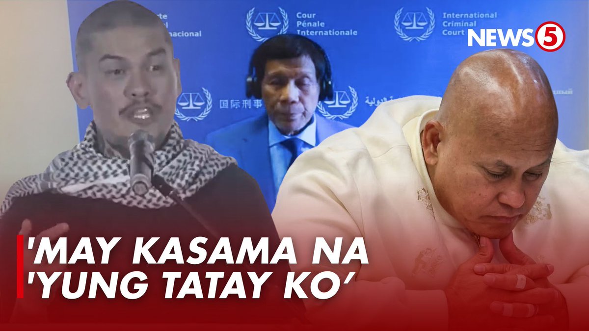 'MAY KASAMA NA 'YUNG TATAY KO ROON' 'Yan ang 'bad joke' ni Davao City Mayor Baste Duterte sakaling maaresto ng International Criminal Court (ICC) si Sen. Bato dela Rosa na itinuturing na ngayong pugante. Aniya, malulungkot daw siya pero medyo masaya na rin dahil may makakasama na ang kanyang amang si dating pangulong Rodrigo Duterte na naka-detain sa The Hague, Netherlands.