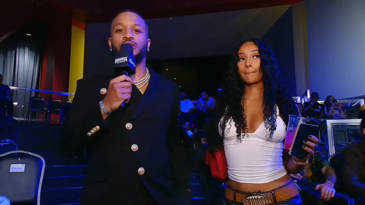 BenDaDonnn could not stop looking at Ruby Rose CAKE during his interview😳