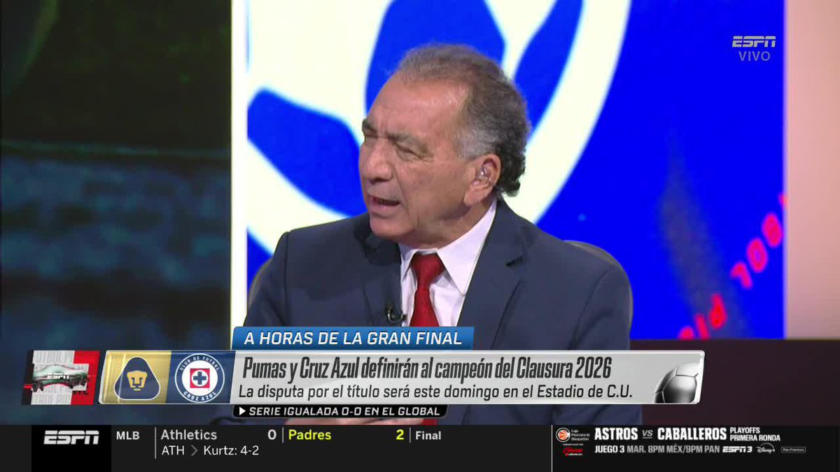 "Dionisio es muy exigente, por eso tiene que estar atento desde los primeros minutos de la final". El consejo de Mario Carrillo para la Final entre Pumas y Cruz Azul. Disfruta Futbol Picante en #DisneyPlus.