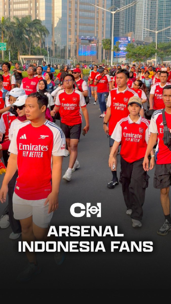 Arsenal fans in Indonesia celebrating the Premier League title. 🇮🇩🏆 🎥/ Jalan Arsenal