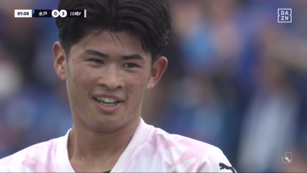 すごいぞこのルーキー 夢を掴むか持山匡佑 今季2試合目の出場で一気にハットトリック! 🏆明治安田J1百年構想リーグ 🆚水戸×川崎F 📱DAZN ライブ配信中 #Jリーグ #だったらDAZN