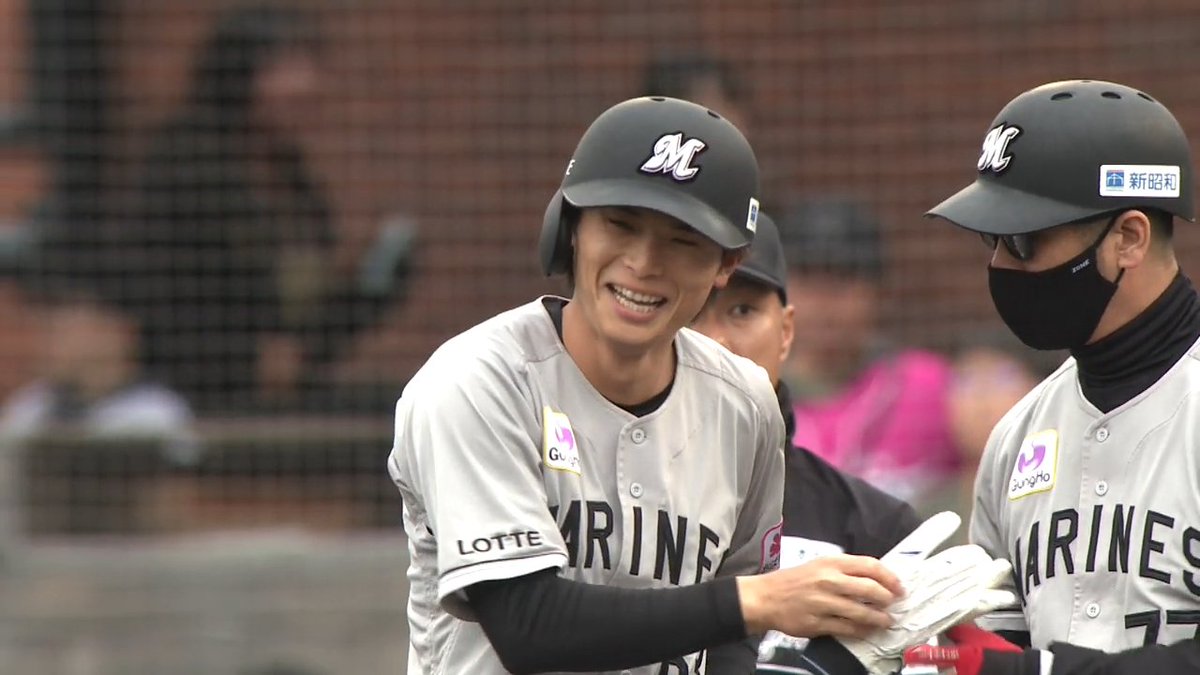 #和田康士朗 今季初安打👍 安打は1も既に盗塁は2✌ 夏場に向けてこれから双方の数字積み重ねる⤴ #chibalotte #ベースボールLIVE で配信中[初月無料]