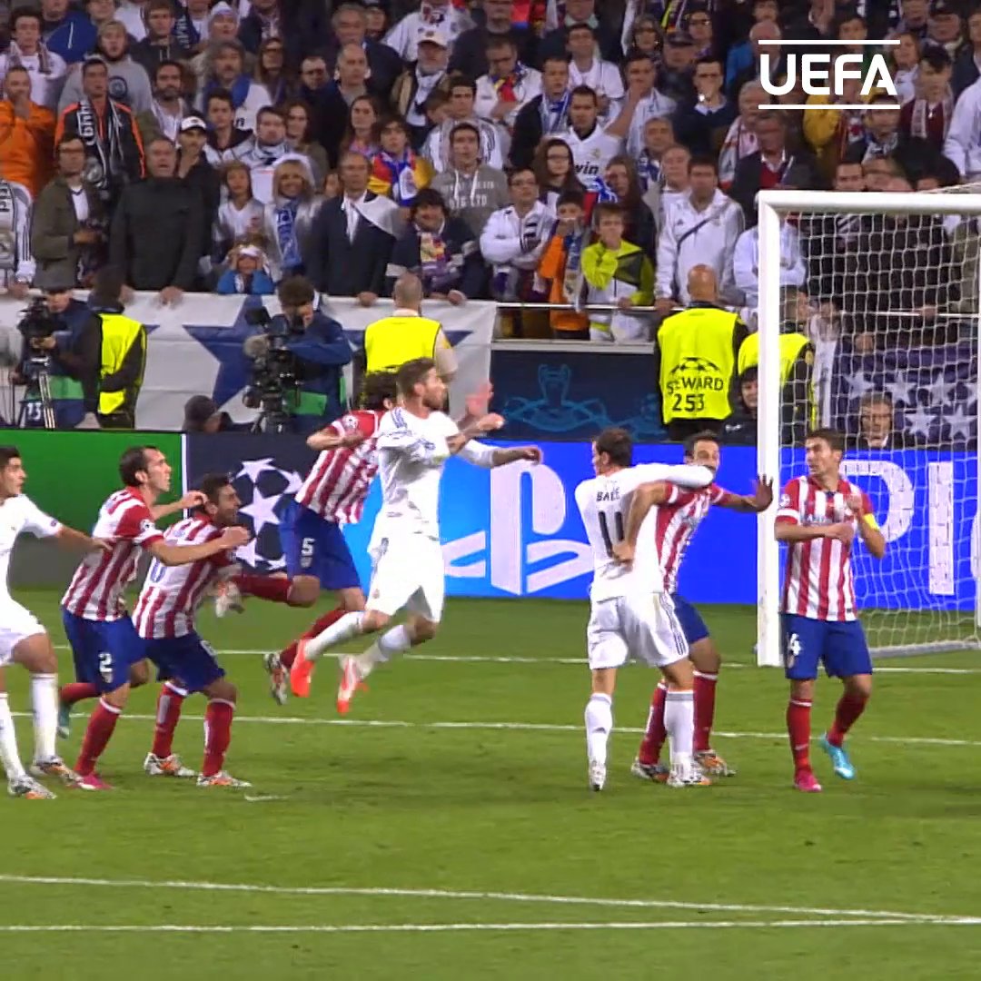 🤩 Se cumplen 1️⃣2️⃣ años del 𝒉𝒊𝒔𝒕𝒐́𝒓𝒊𝒄𝒐 cabezazo de Sergio Ramos ️⚽ #UCL