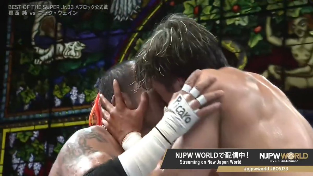 Nick Wayne kissed Jun Kasai and then gave him a Spanish Fly. THIS MATCH IS INSANE. 😭