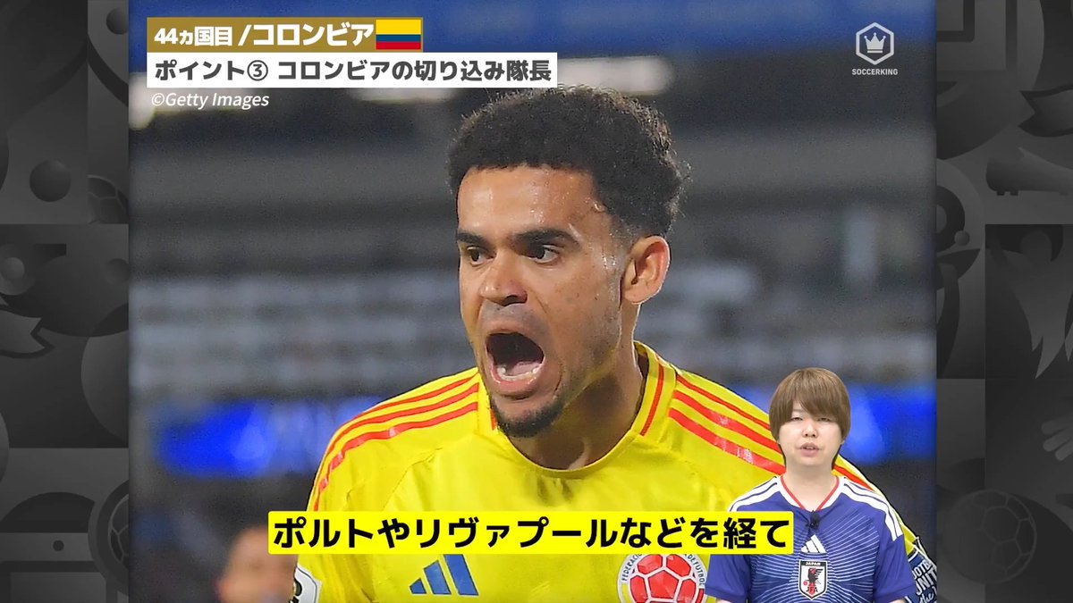◤注目選手◢ ラ・トリコロールの切り込み隊長 コロンビア代表🇨🇴 4年に一度、サッカーの祭典 大会出場48カ国ガイド44カ国目