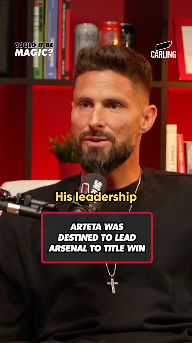 Arteta missed his chance to lift the title as captain in 2016, but today he will as a manager 🔴 On the NEXT ep of #CouldItBeMagic, Olivier Giroud tells Joe & Ash why he always knew Mikel would become a top manager and that it still hurts not to have won the league himself ❤️ Full show out on Thursday 🏆✨ Be match ready with Carling, the beer of football #PleaseDrinkResponsibly #Ad