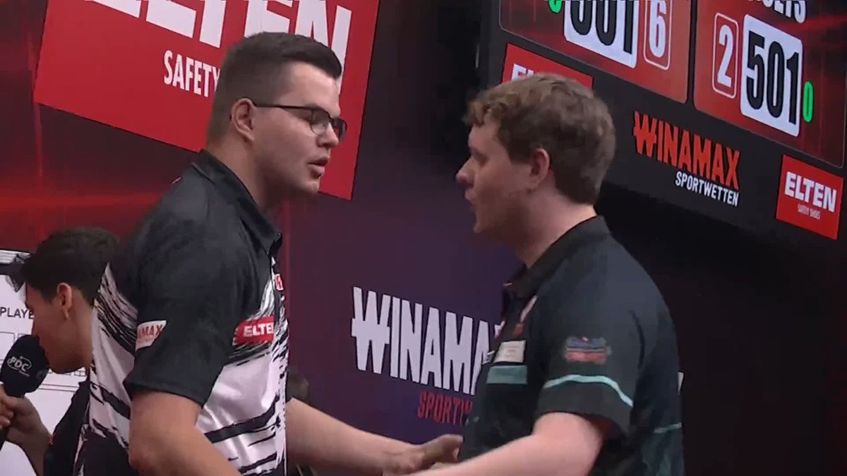 VAN VEEN DEFEATS DOETS! Gian van Veen is through to the final session at the International Darts Open, as the European Champion beats Kevin Doets 6-2! 📺 #ET7