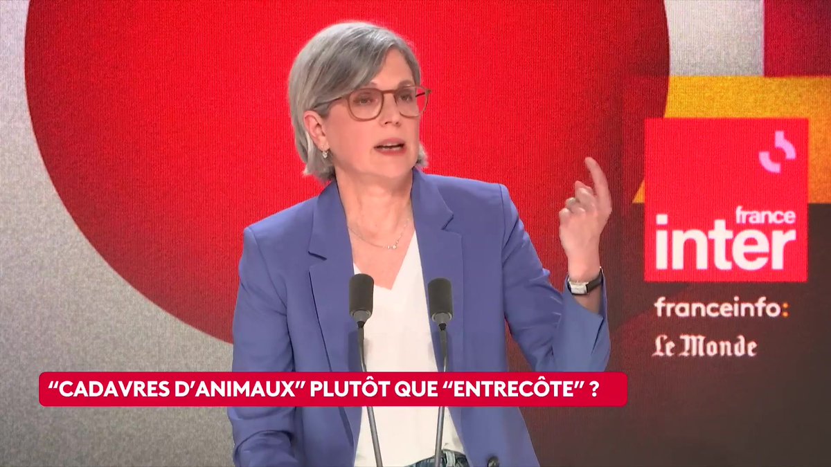 Sandrine Rousseau : "J'assume de mener une bataille culturelle pour dire que la viande n'est pas neutre sur le climat." #QuestionsPol