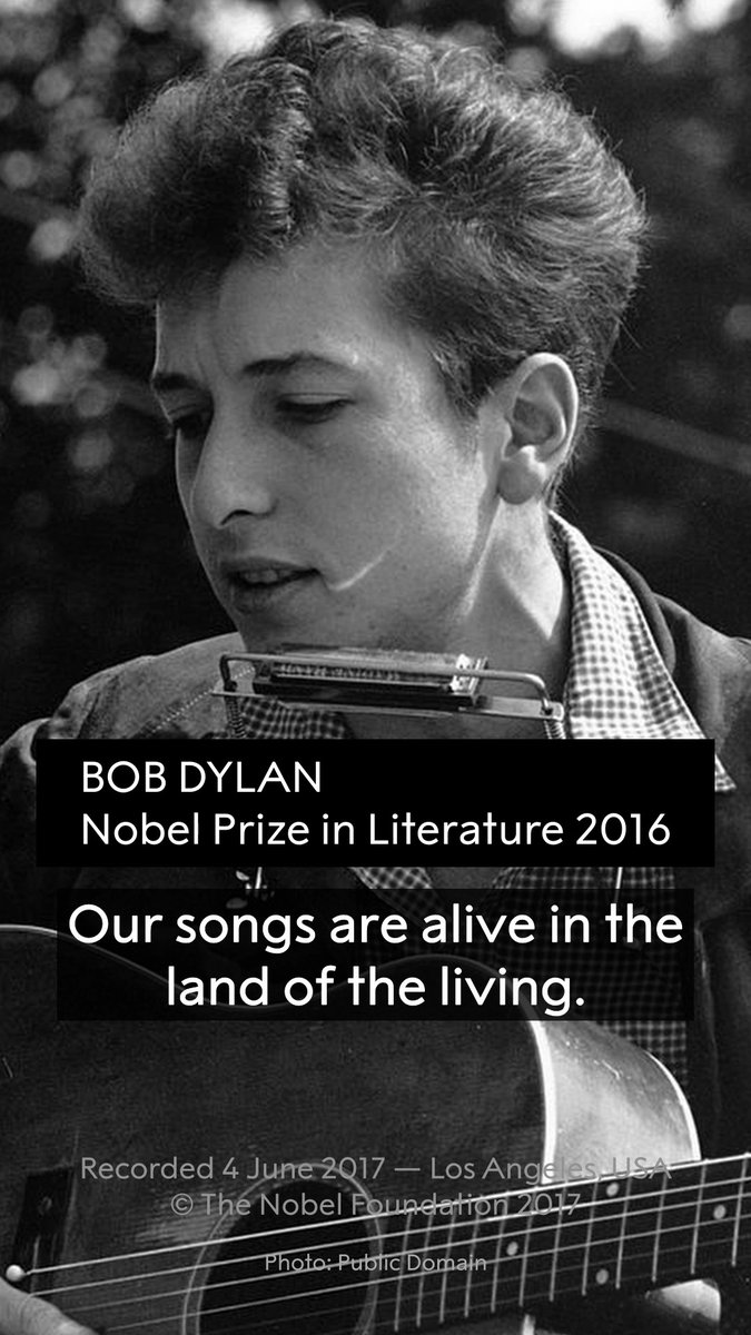 Today we wish Bob Dylan a happy 85th birthday. Listen to this excerpt from Dylan's Nobel Prize lecture where he reflects on the literary influences that shaped his songwriting. Classic works like 'Moby-Dick', 'All Quiet on the Western Front', and 'The Odyssey' informed his understanding of storytelling and human nature. Hear the full lecture: