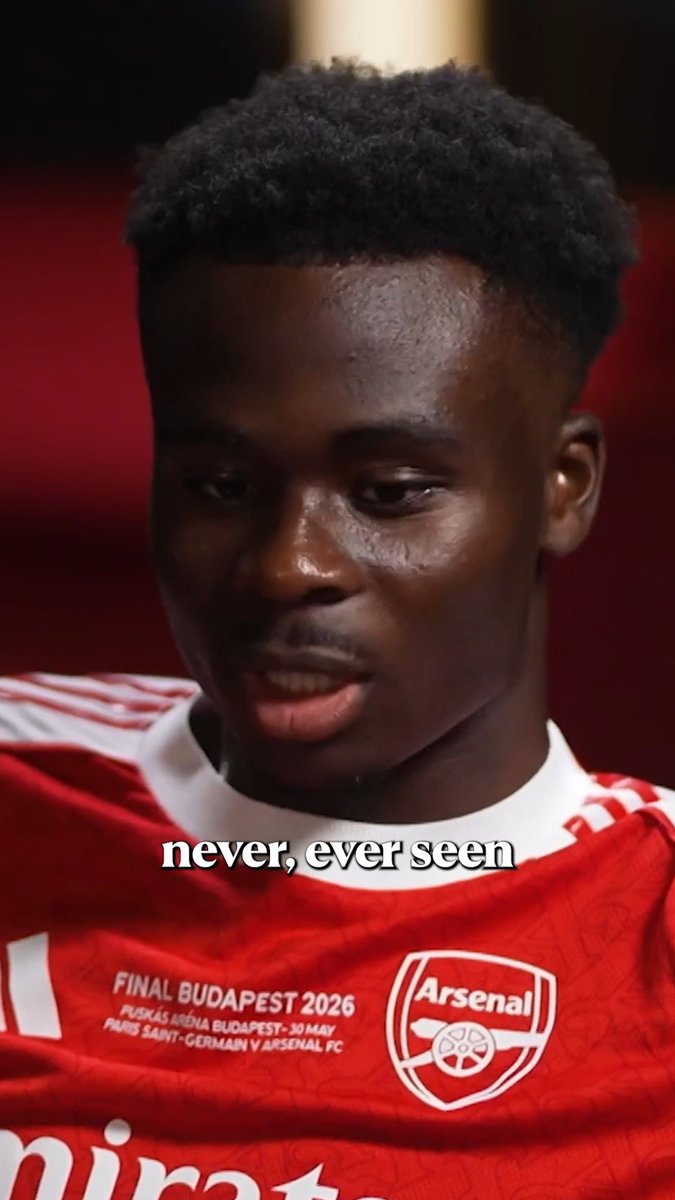 Bukayo Saka: “I think in the last year or two, the club has really reconnected with the fans. It was so evident coming to that #UCL semi-final - I’ve never, ever seen the Emirates like that. You saw it when we won the league, they all turned up!” ❤️‍🔥🏟️