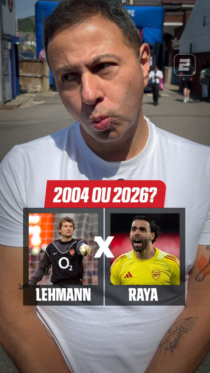 INVENCÍVEIS OU O TIME ATUAL? Antes da festa de entrega do troféu da Premier League para o Arsenal, Mario Marra comparou o time de 2004 treinado por Arsene Wenger campeão invicto da Premier League e a equipe atual de Mikel Arteta! ASSISTA a Crystal Palace x Arsenal pela ESPN no Plano Premium do #DisneyPlus às 12h (de Brasília) deste domingo (24)! #PremierLeagueNaESPN #Arsenal #PremierLeague