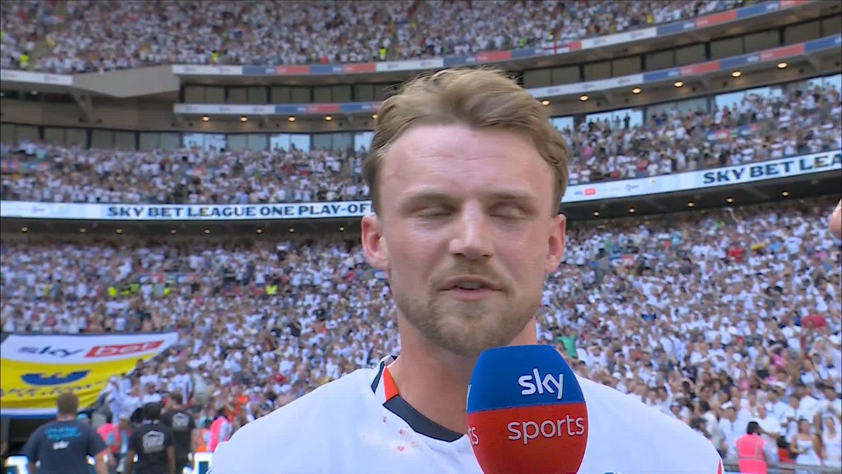 Sam Dalby REACTS to scoring the winning goal to get Bolton promoted to the Championship! 🤩
