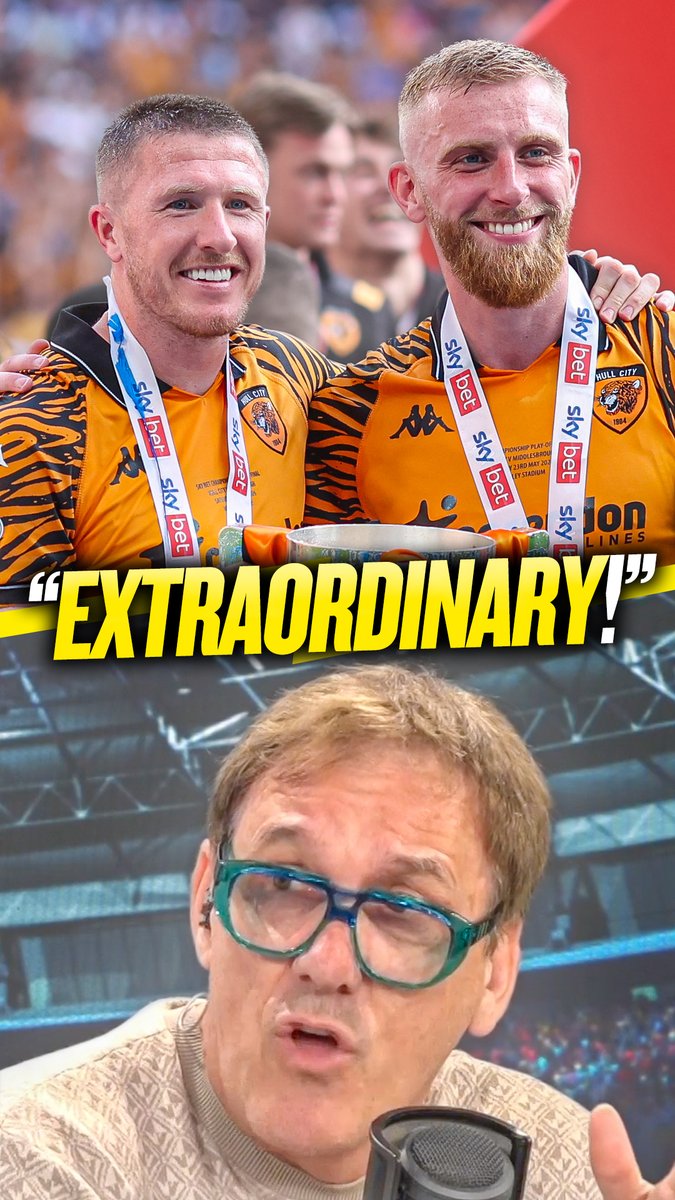 🏆 "Incredible story for Hull!" 🐯 "Rebuilt a football team!" Shebahn Aherne and Tony Cascarino react as Hull City are back in the Premier League!