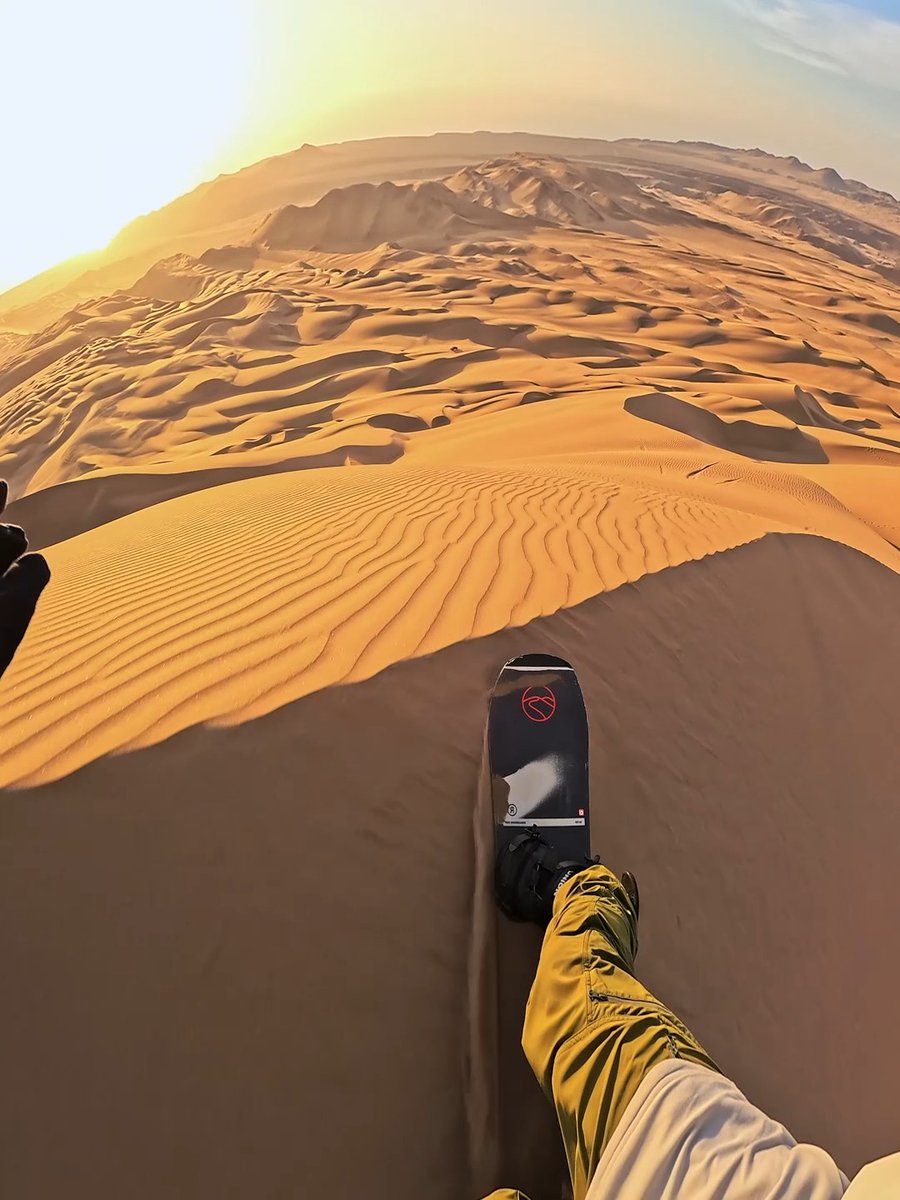 In denial that winter is over... 🏜️ Cristian Calcagno isn't done riding just yet. 🎥 Shot on #GoProHERO13 Black 🏆 $500 GoPro Award #GoPro #Snowboarding #Chile #SandDunes