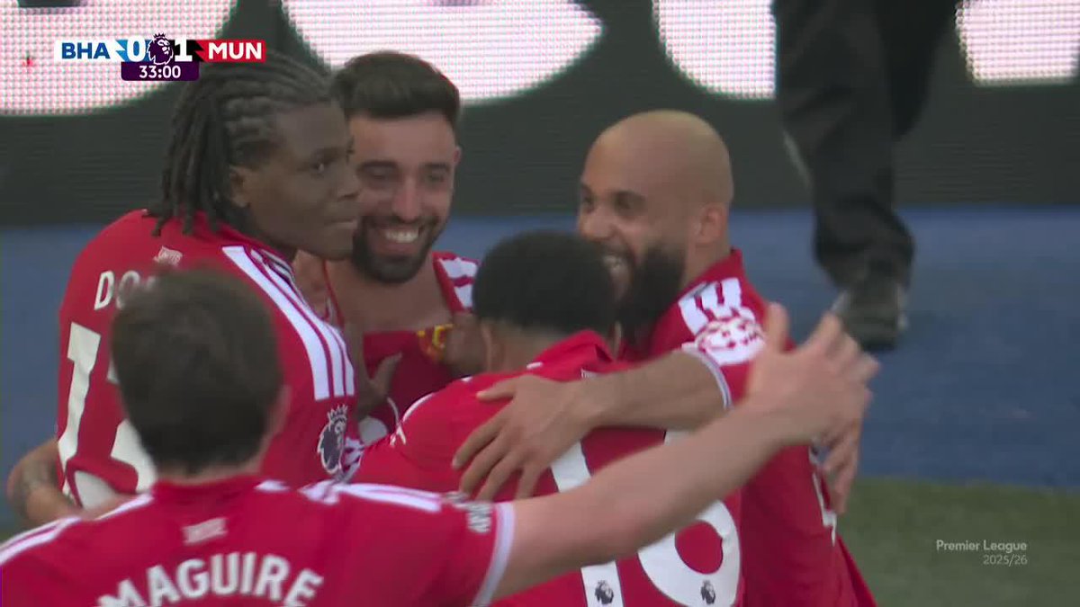 ¡BRUNO FERNANDES ES HOMBRE RÉCORD! Asistió a Dorgu en el gol del Manchester United contra Brighton y se convirtió en el jugador con más asistencias en una temporada de la #Premier. 📺 Mirá la Premier League por #DisneyPlus Plan Premium